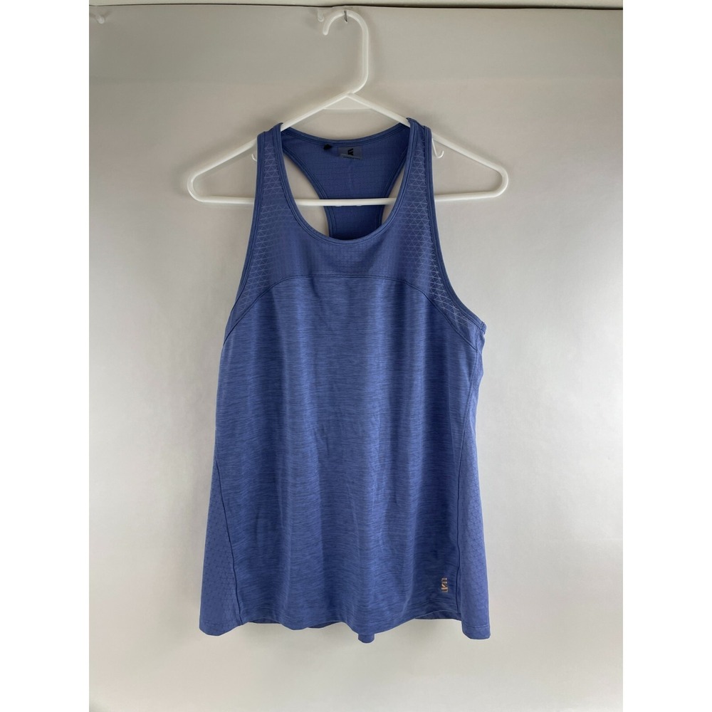 Second Skin Tank Top Women's Size Medium Blue Racerback Sleeveless Activewear
